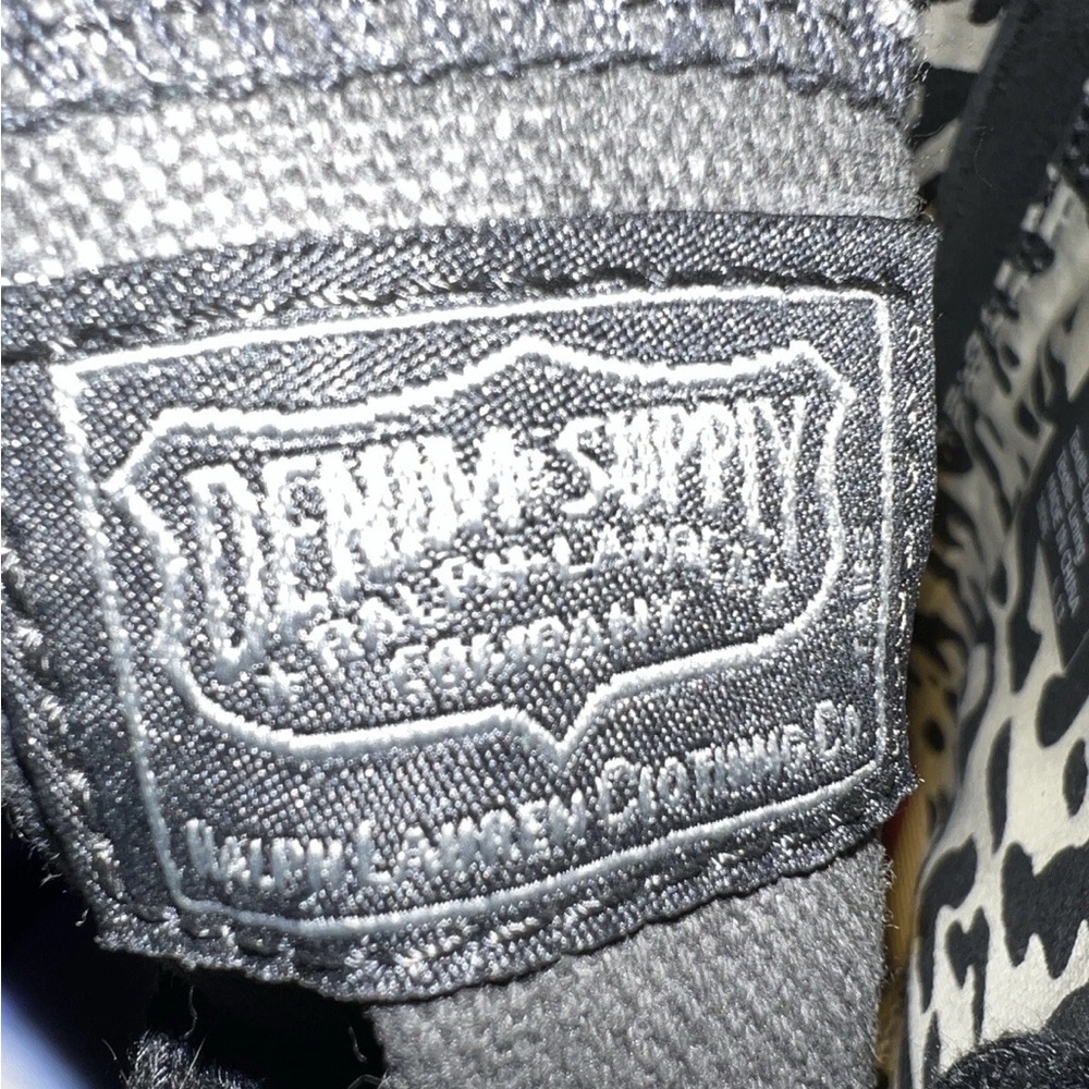 Denim & Supply Ralph Lauren Sneakers Women's Size 9B Black High Top Zip Back - Picture 9 of 9